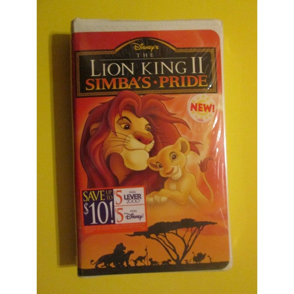 The Lion King II Simba's Pride Disney Vintage Simba New Sealed VHS